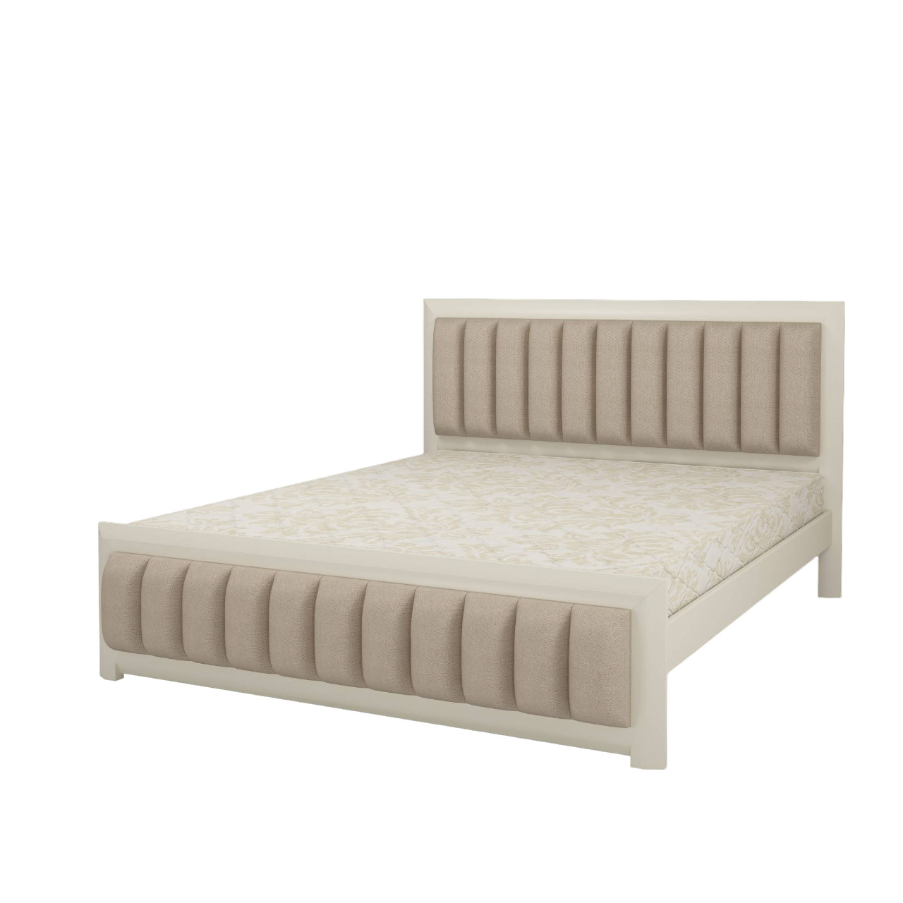 Двоспальне ліжко iSmart Барселона Б1 Айворі + Аляска 01 140х190 см (DMBG-1050)+, фото 1