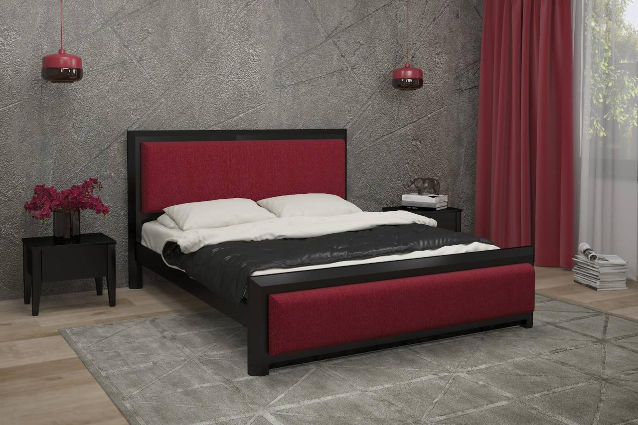 Двоспальне ліжко iSmart Барселона Б4 Венге + Аляска 12 140х200 см (DMBG-1067)+