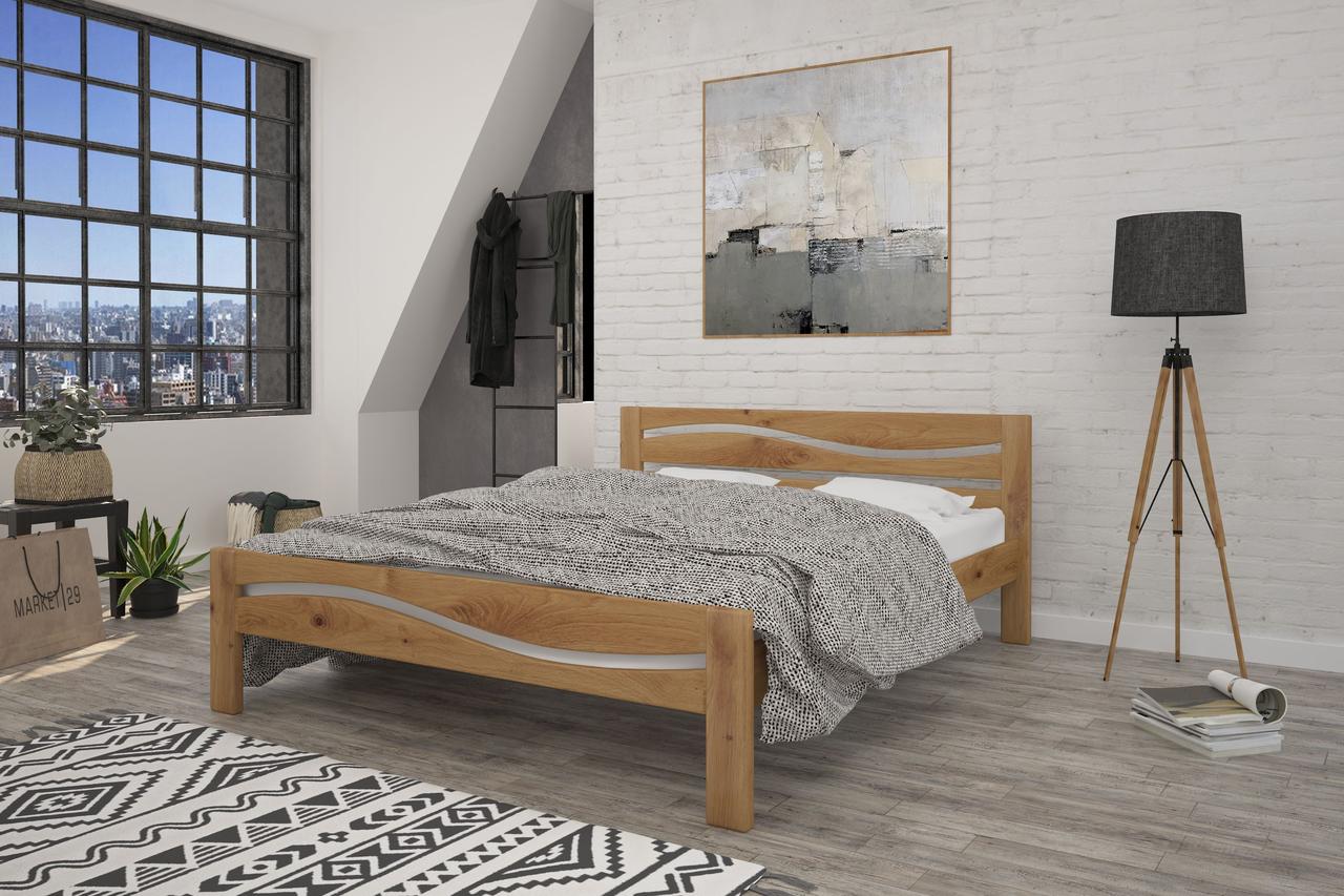 Полуторне ліжко iSmart Неаполь Горіх світлий 120х190 см (DMBG-2185)+, фото 1