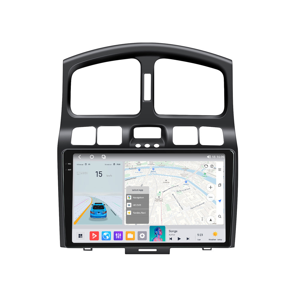 Штатна магнітола Mekede MS 2k Hyundai Santa Fe SM (2000 - 2012) CarPlay QleD
