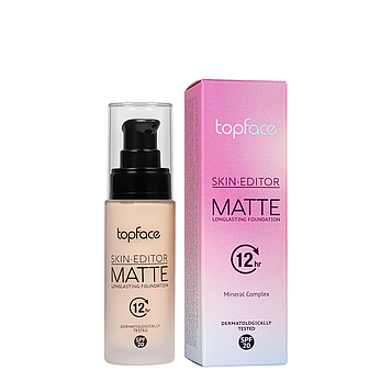 Тональна основа матуюча Topface Skin Editor Matte SPF20 PT465 № 01