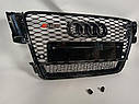 Решітка радіатора Audi A5 у стилі RS5 (2007-2011) Black + Quattro, фото 2