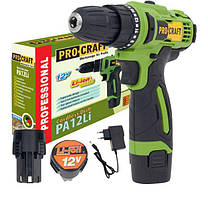 Шуруповерт акумуляторний PA12Li COMPACT (щітковий)