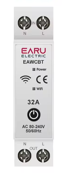 Смарт автоматичний вимикач EARU 1P+N EAWCBT (50А) DIN