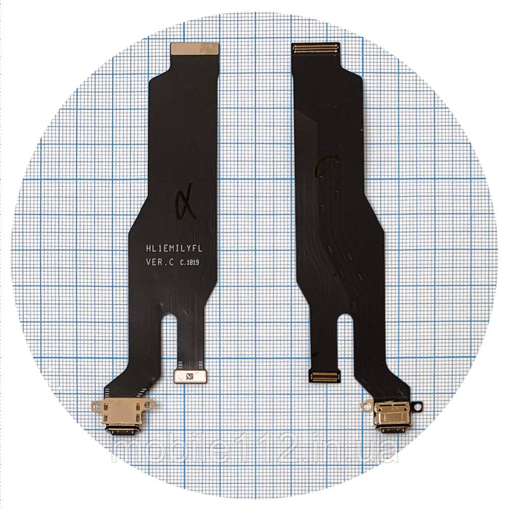 Шлейф Huawei P20 Pro CLT-L29 CLT-L09 з роз'ємом зарядки, фото 1