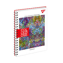 Зошит для записів YES А5 Collezione 80 аркушів клітинка, 3 шт/уп.