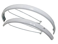 Крило 28" "Червоне" (біле) під 28-дюймові колеса, ширина 47 мм, білі, повнорозмірні ORG