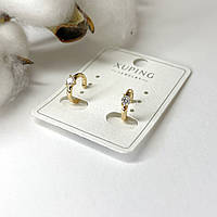 Сережки позолота Xuping Ювелірна біжутерія Кафи Золотистий 11 мм S15264