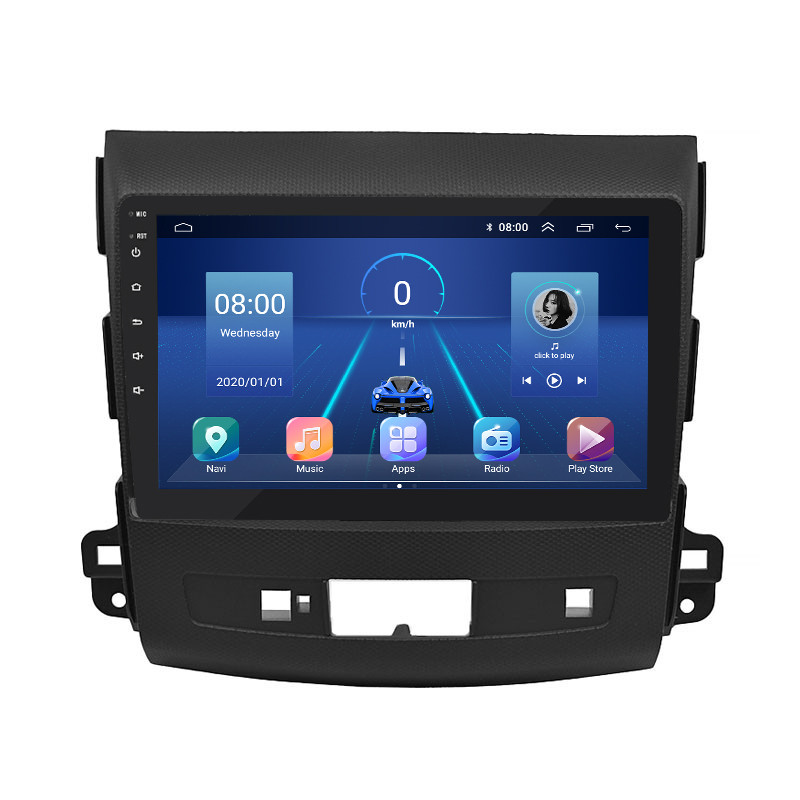 Штатна магнітола Lesko для Mitsubishi Outlander II Рестайлінг 2009-2013 9" 4/64Gb/ 4G/ Wi-Fi/ CarPlay Pre 1 шт.