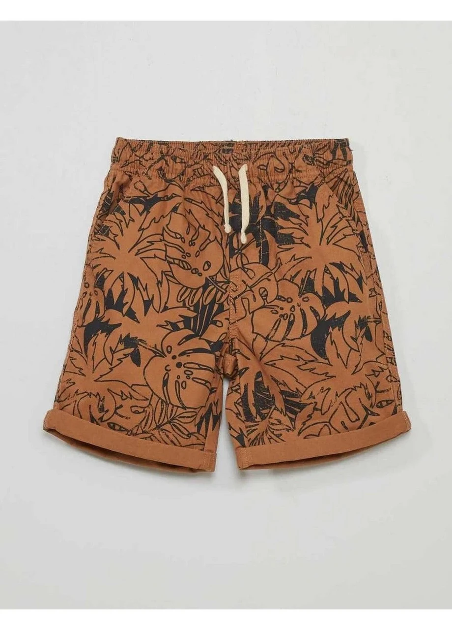 Шорти бавовняні коричневі Kiabi 138/143, 144/155см, фото 1