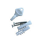 Дозатор для рідкого мила/шампуні на 600мл пластиковий 20,5х9,5см настінний, фото 3