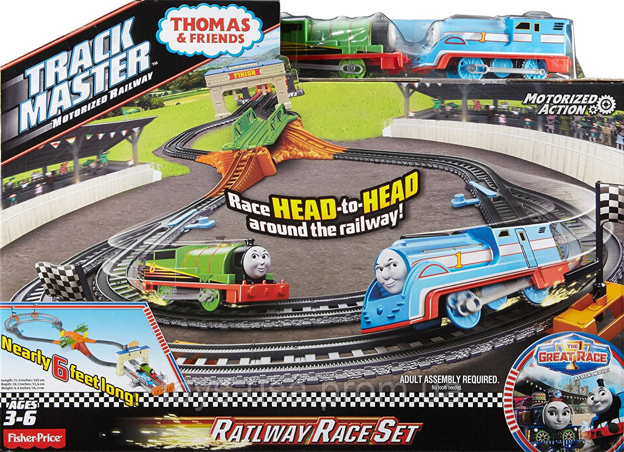 Моторизированная железная дорога Томас и друзья Большие гонки серия Track Master Fisher-Price Thomas - фото 9 - id-p324610388