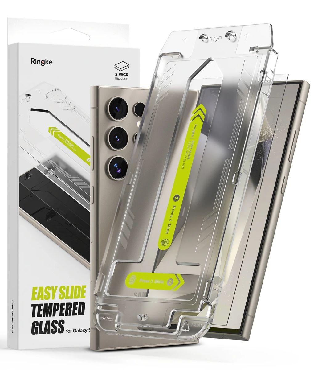 Захисне скло Ringke Easy Slide Tempered Glass 2-Pack до Samsung Galaxy S24 Ultra Clear (G4as816)