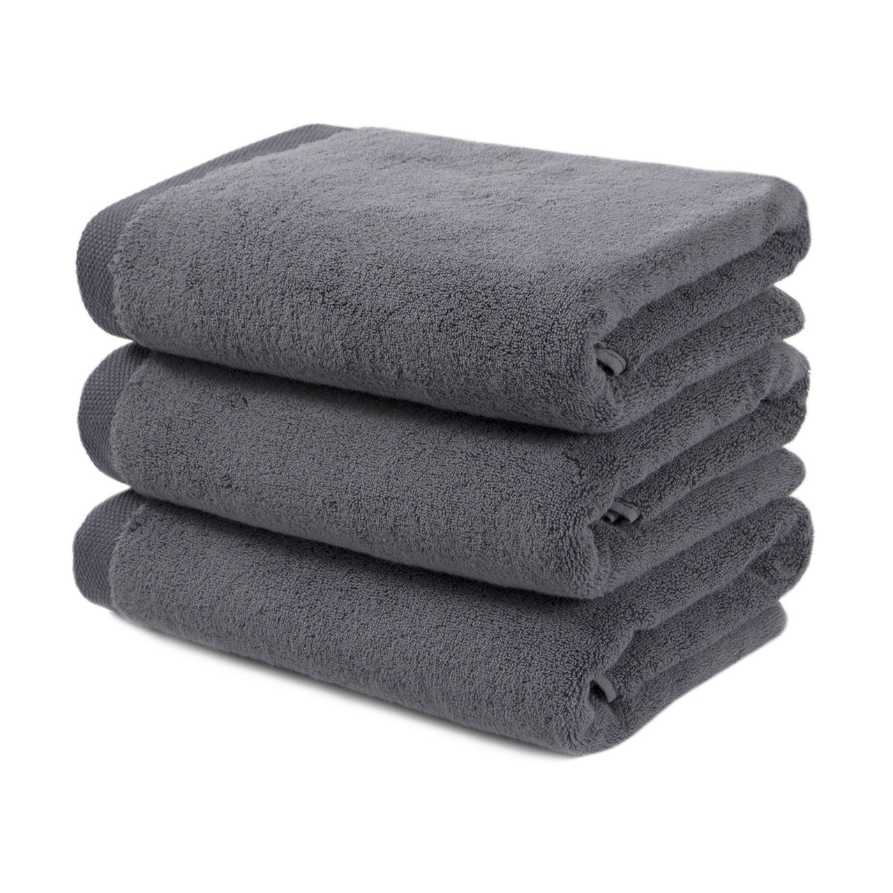 Рушник махровий Готель Premium - Microcotton Antrasit 70*140 550 г/м²