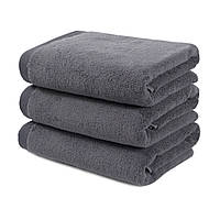 Рушник махровий Готель Premium - Microcotton Antrasit 90*150 550 г/м²