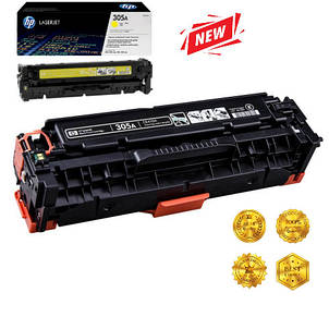 Картридж HP 305A yellow (CE412A) до принтера Color LaserJet Pro 300 M351a, M375nw, M451dn, M451 аналог, фото 1