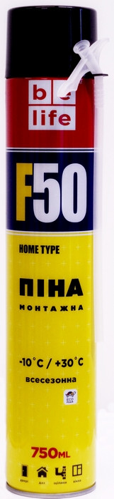 Побутова монтажна піна BeLife, 750 мл (F50)