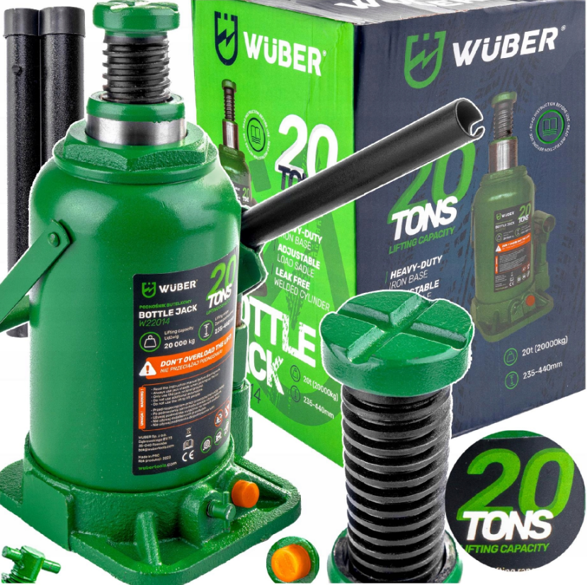 Домкрат гідравлічний 20т Wuber (Польща), фото 1
