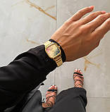 Жіночий квадратний кварцовий годинник Skmei 2190GD Gold, фото 3