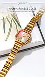 Жіночий квадратний кварцовий годинник Skmei 2190GD Gold, фото 9
