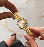 Жіночий квадратний кварцовий годинник Skmei 2190GD Gold, фото 7