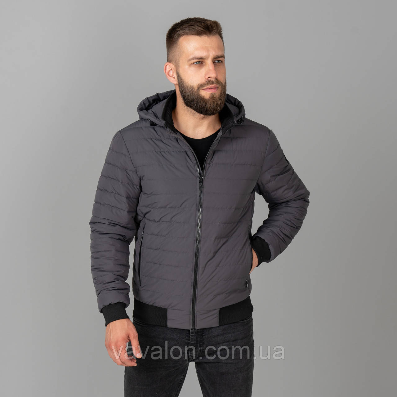 Куртка демісезонна Vavalon KD-33 K grey
