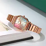 Жіночий квадратний кварцовий годинник Skmei 2190RG Rose Gold, фото 3