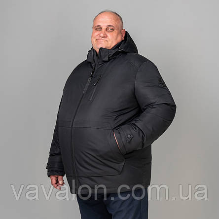 Зимова чоловіча куртка Vavalon KZ-119 B black, фото 1