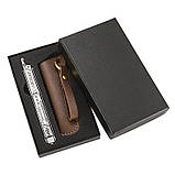 Сувенірний ніж з чохлом сріблястий, фото 2