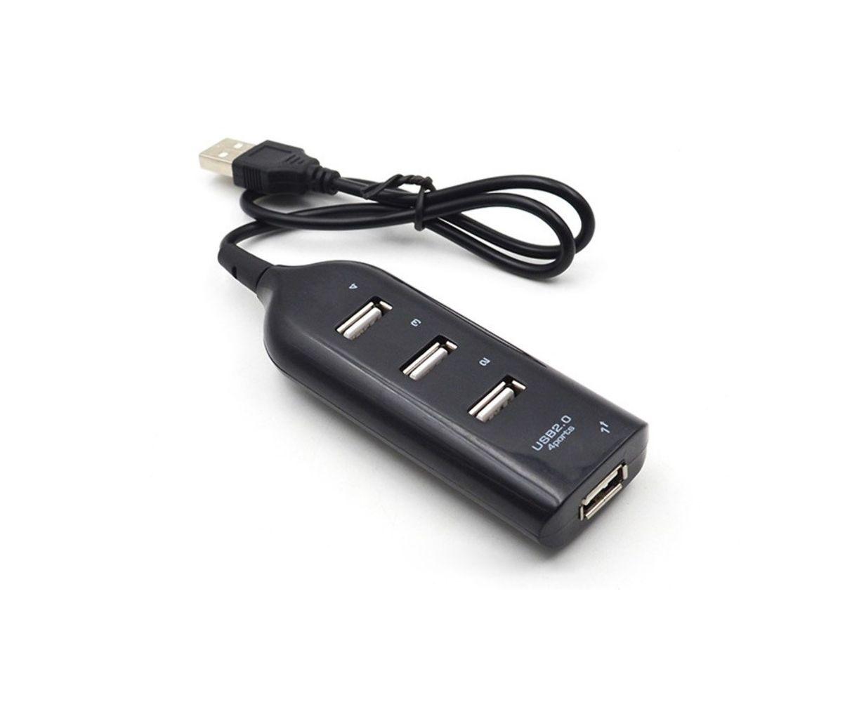 Адаптер HUB USB — 4 USB 2.0 (F) 1m чорний