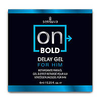 Пробник пролонгатора для чоловіків Sensuva ON Bold (6 мл) із солодко-м'ятним смаком