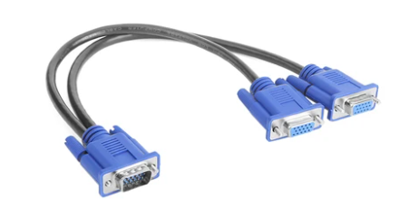 Розгалужувач VGA 0,2m, male to 2*female (тато-2*мама), Арт.55696