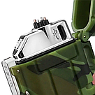 Імпульсна запальничка USB з ліхтарем водонепроникна з подвійним електро імпульсом Камуфляж KT6007909, фото 4