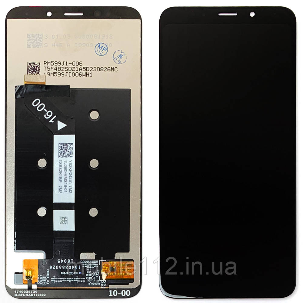 Екран (дисплей) Xiaomi Redmi 5 Plus MEG7 з тачскріном чорний оригінал OEM