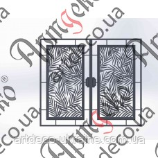 Ковані ворота з хвірткою 2390x2780 (КВ-57) КОМПЛЕКТ ЕЛЕМЕНТІВ, фото 1