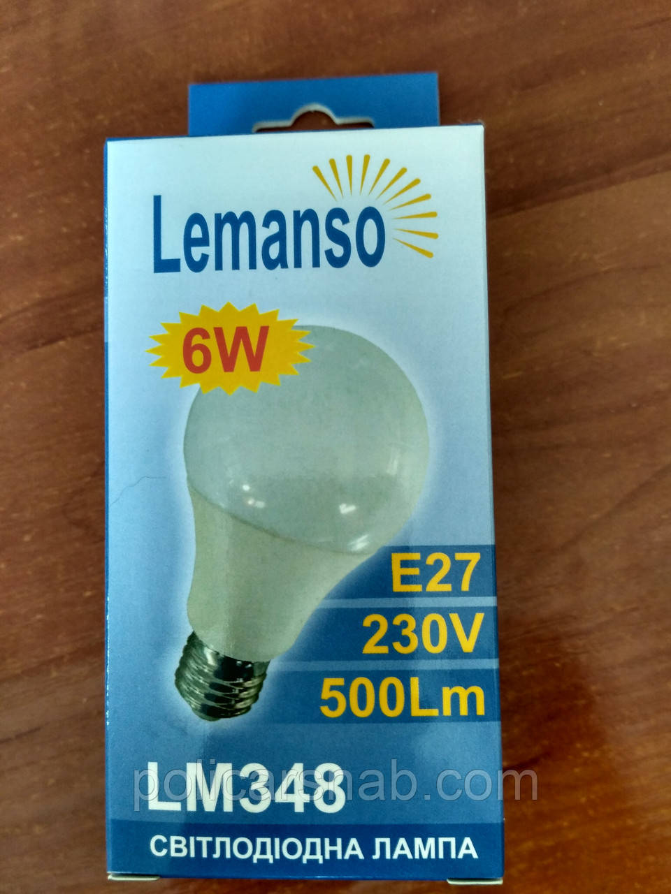 Лампа Lemanso світлодіодна 6 Вт 500Lm Е27 куля LM348