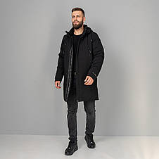 Зимова чоловіча куртка Vavalon KZ-P909 black, фото 3