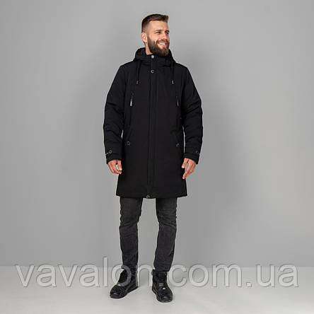 Зимова чоловіча куртка Vavalon KZ-P909 black, фото 1