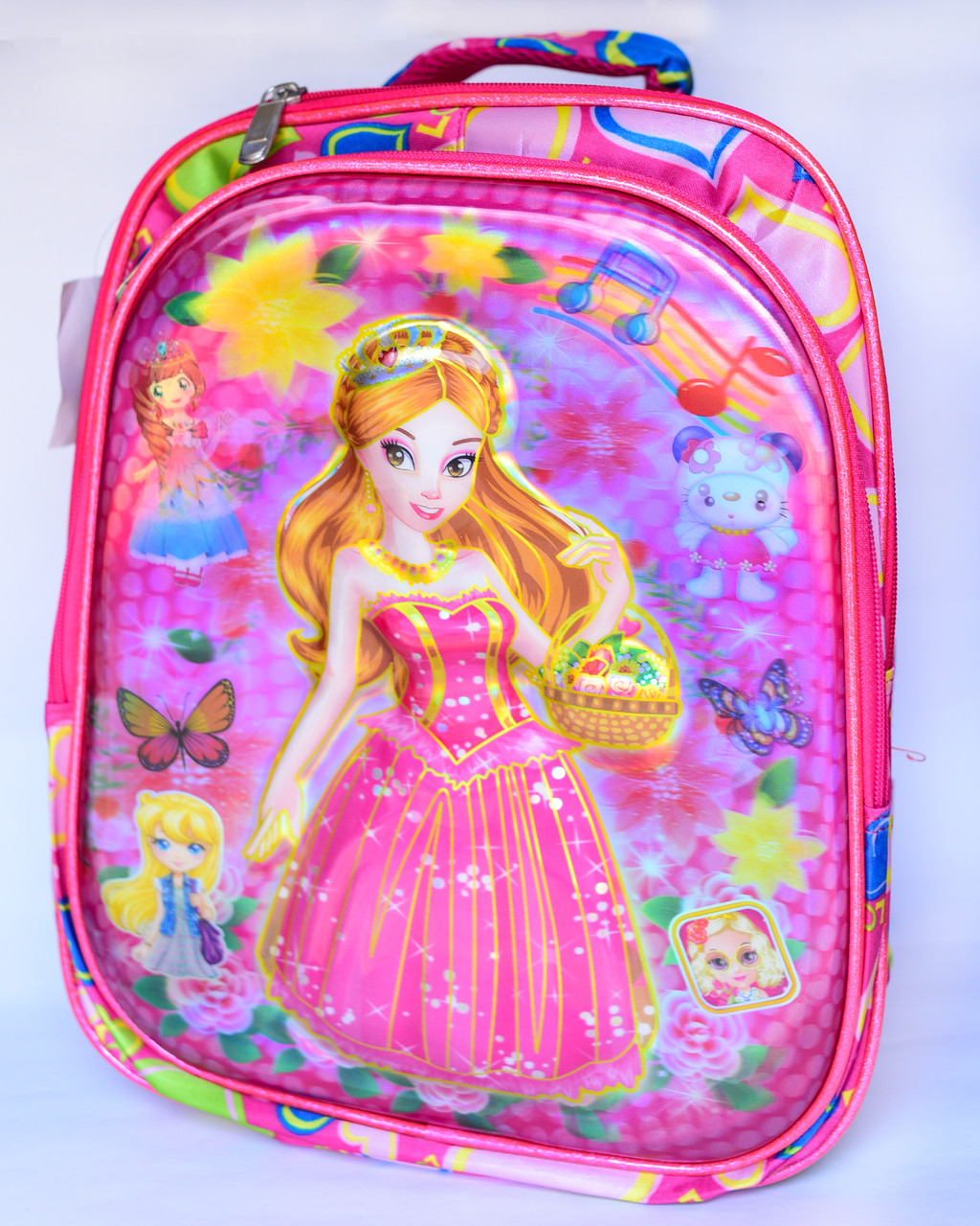 Рюкзак шкільний з Принцесою для дівчинки рожевий, фото 1