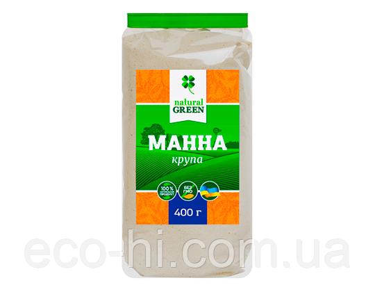 Манна крупа 400 гр Natural Green