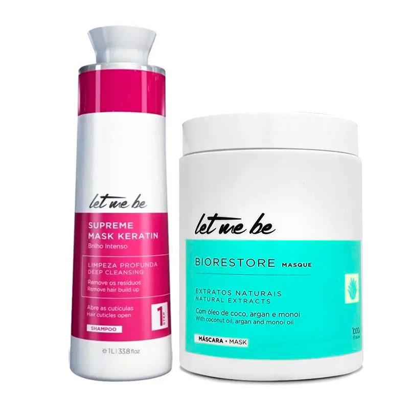 Let Me Be Biorestore Masque Набір холодний ботекс для волосся 2х1000 мл