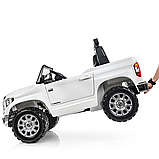 Дитячий Джип на акумуляторі Toyota Tundra з музикою і яскравими катафотами Bambi JJ2266AEBLR-1 Білий, фото 5