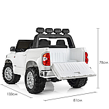 Дитячий Джип на акумуляторі Toyota Tundra з музикою і яскравими катафотами Bambi JJ2266AEBLR-1 Білий, фото 6