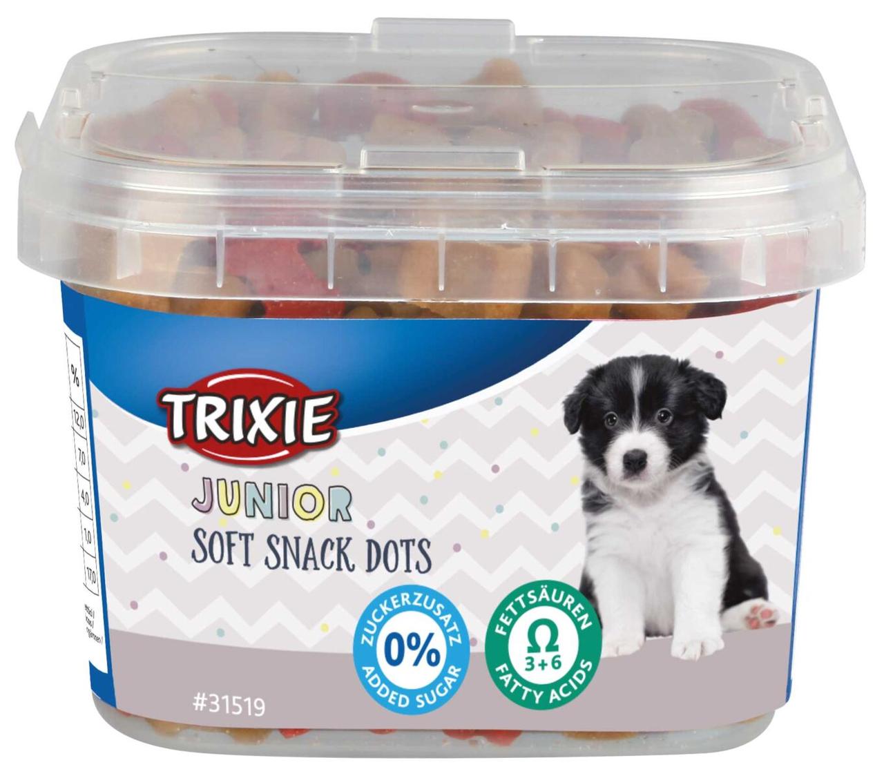 Ласощі для цуценят з кислотами Омега-3 та Омега-6 Trixie Junior Soft Snack Dots 140 г
