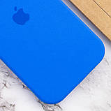 Чохол Silicone Case Full Camera Protective (AA) для Apple iPhone 14 (6.1") Синій / Capri Blue, фото 2