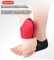 Увлажняючі напяточники від тріщин на п’ятках. Ортопедичні напівноски для полегшення болю в п’ятках, фото 6