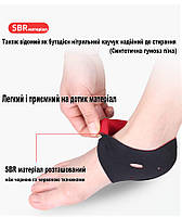 Увлажняючі напяточники від тріщин на п’ятках. Ортопедичні напівноски для полегшення болю в п’ятках, фото 7