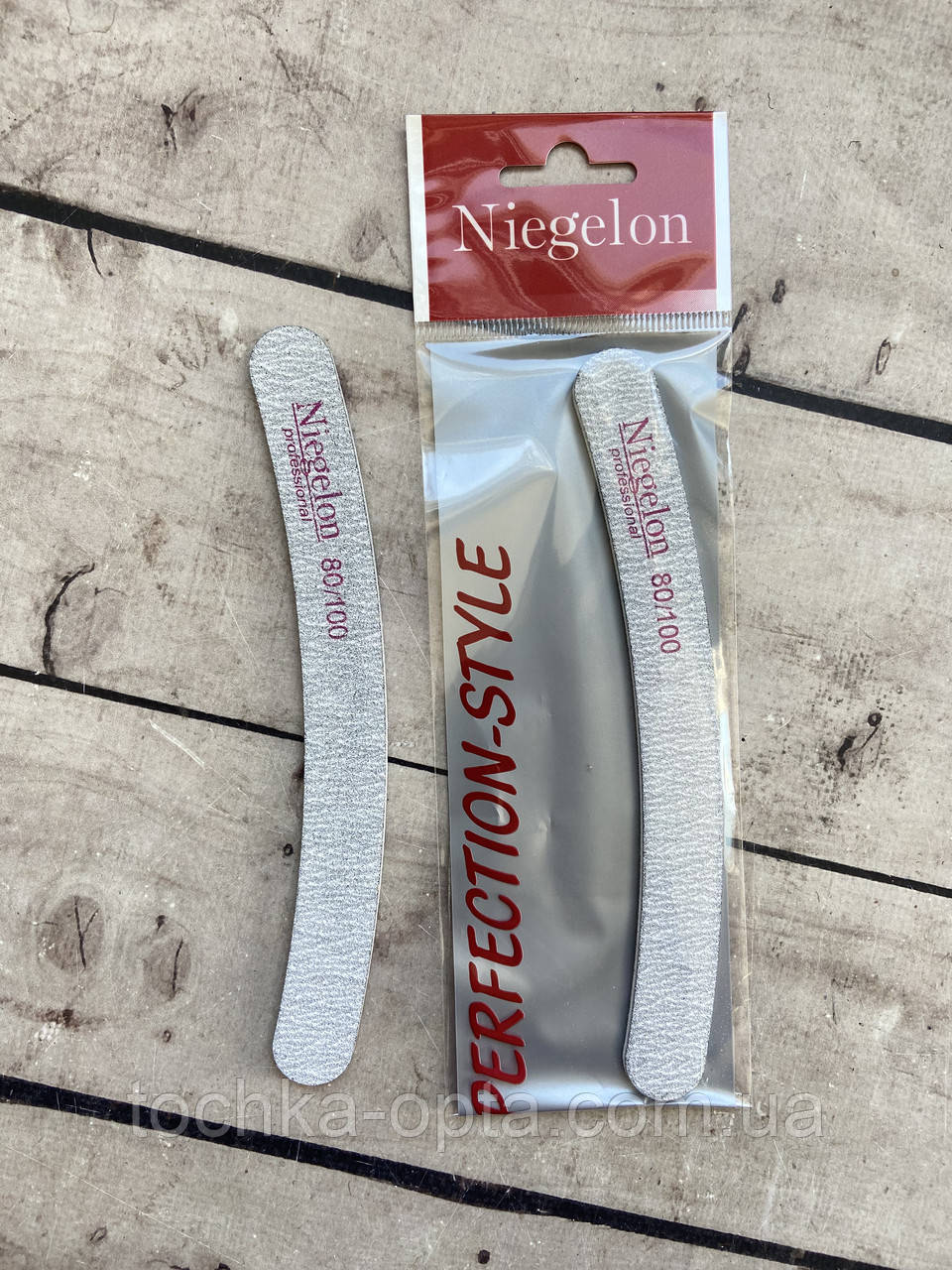 Пилка Niegelon 80/100 місяць сіра, фото 1