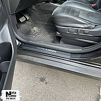 Захист порогів - накладки на пороги Mitsubishi OUTLANDER III з 2013/2015 р. (Premium Carbon)