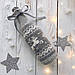 Чохол на пляшку в'язаний Ohaina Scandinavian Linen beige + Grey, фото 6